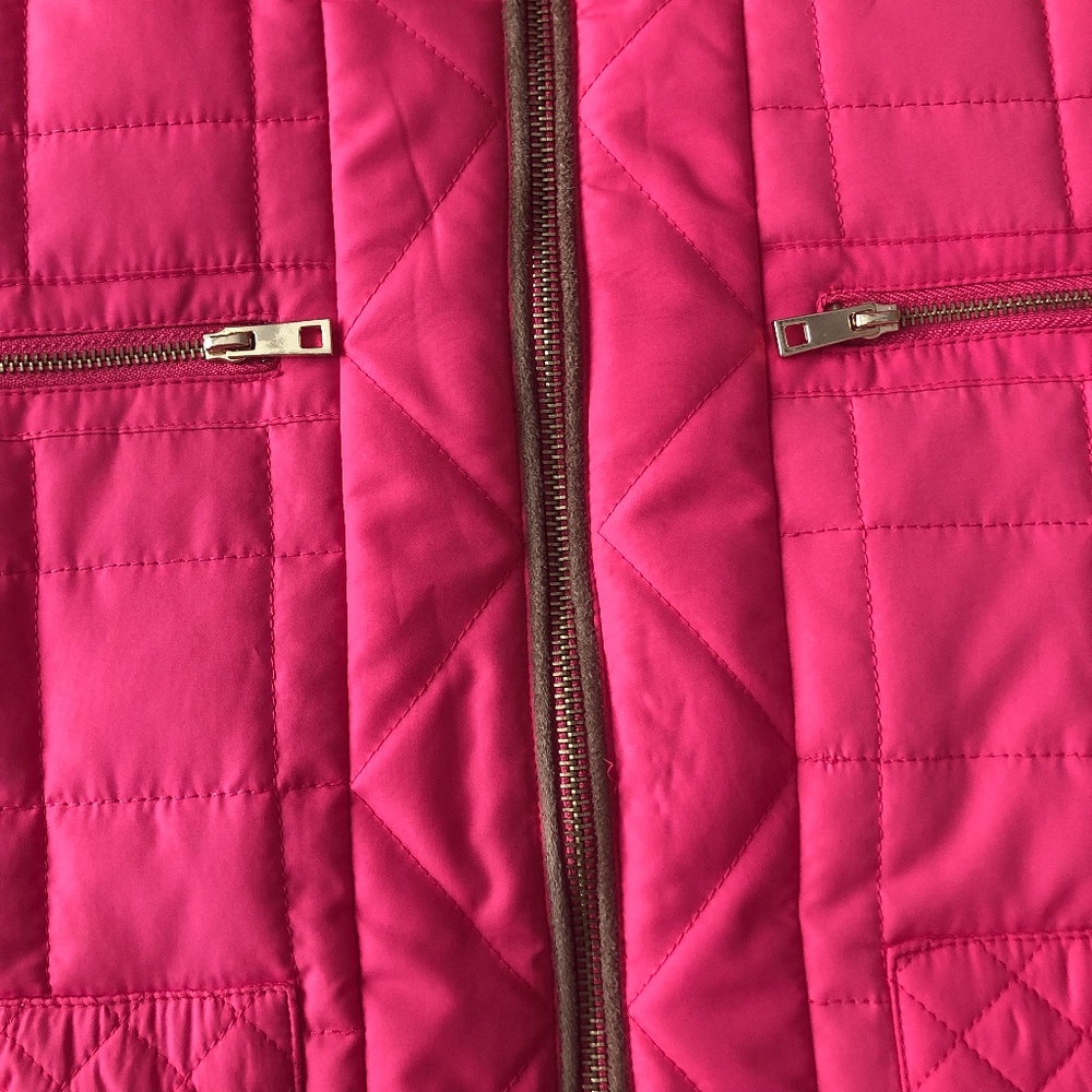 Pink Quilted Jacket -E6 - Picture 3 of 5